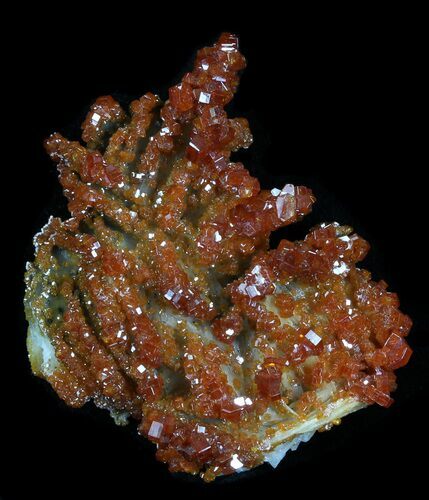 Deep Red Vanadinite Crystals - Morocco #32335